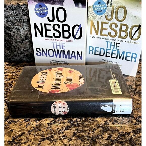 Jo Nesbo Book Lot Snowman Redeemer Midnight Sun Thriller Fic Harry Hole Bundle - Picture 2 of 11
